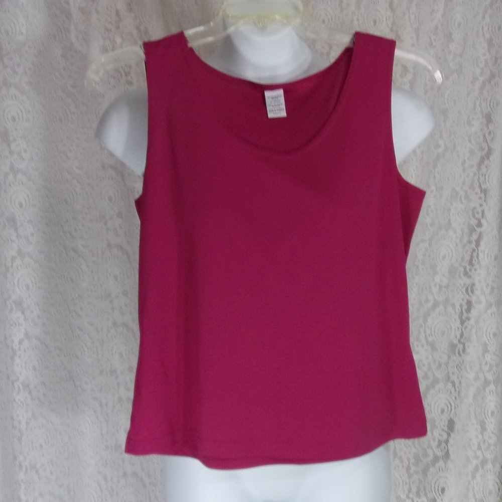 Cherry Pink Layering  Knit Tank Top Size PL  NWOT